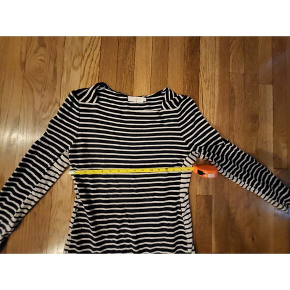 Tory Burch Callan Striped L/S Dress, Size M (no belt included) - Picture 4 of 5